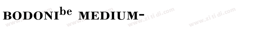 bodoniBE medium字体转换